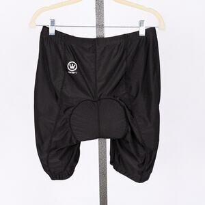 Canari Men's Padded Cycling Shorts Size LARGE Black Stretch Bike Bicycle Biking